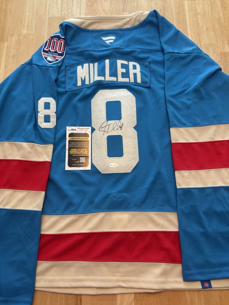 JT MILLER New York RANGERS SIGNED AUTOGRAPHED Jersey Jsa Coa.