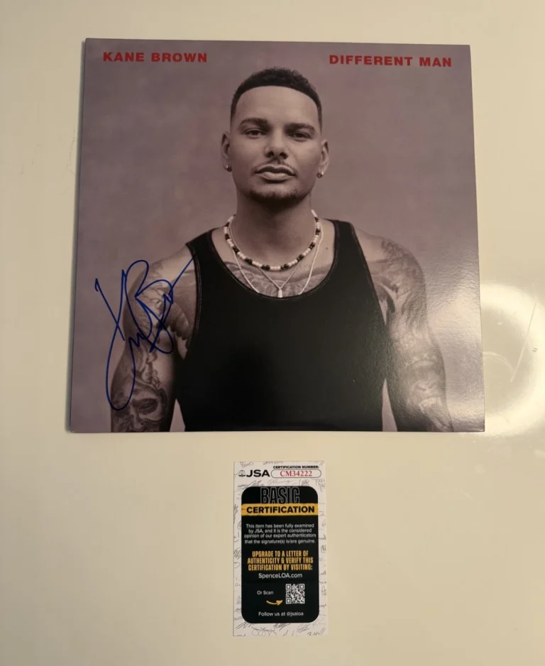 Kane Brown Country Artist Autographed Different Man Vinyl Record JSA COA