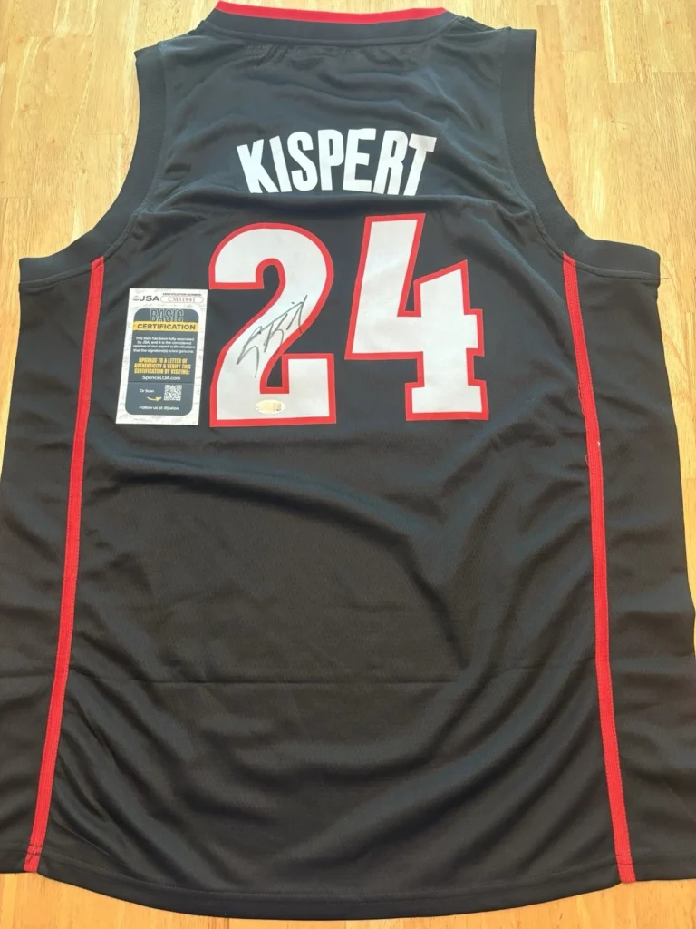 COREY KISPERT signed Autographed GONZAGA BULLDOGS Jersey. Jsa Coa