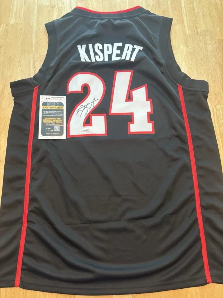 COREY KISPERT signed Autographed GONZAGA BULLDOGS Jersey. Jsa Coa