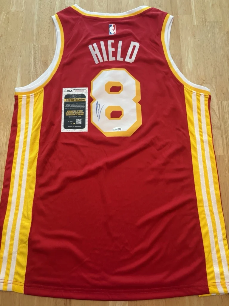 Buddy Hield Signed Autographed Atlanta Hawks Jersey. JSA Coa