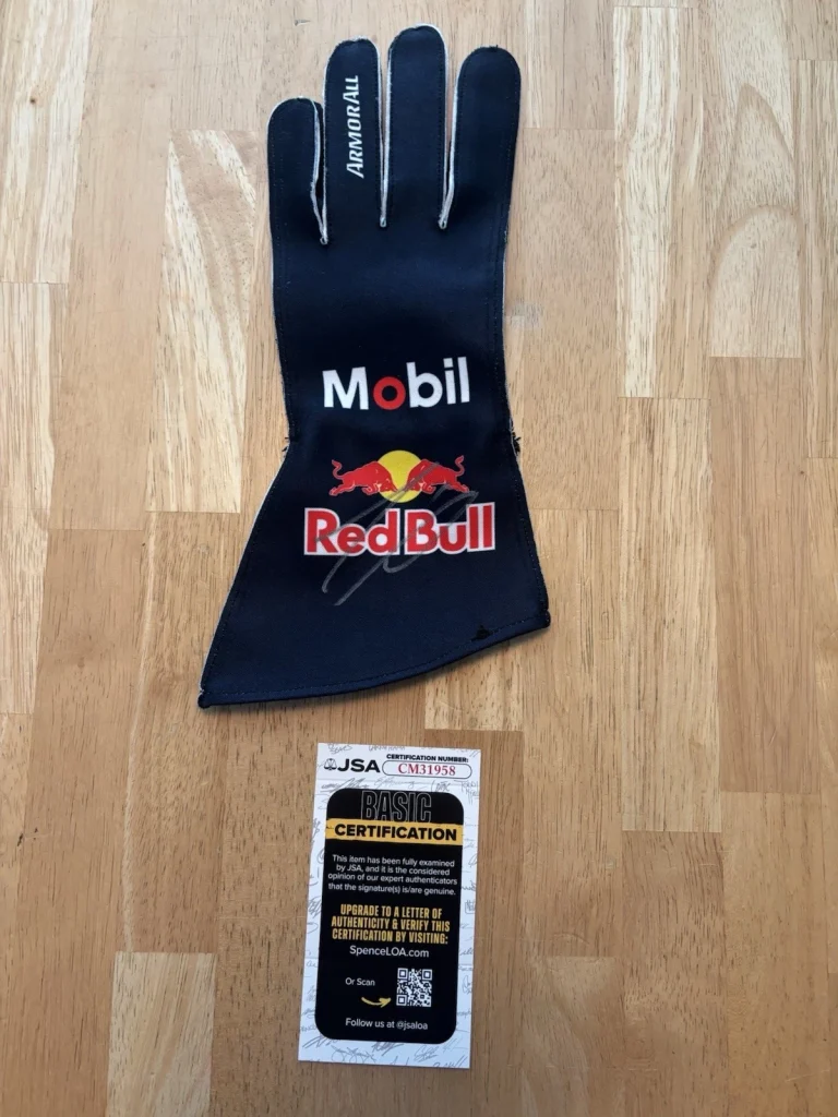 Isack Hadjar Autographed Oracle Red Bull Racing Race Glove Formula 1 F1 JSA COA