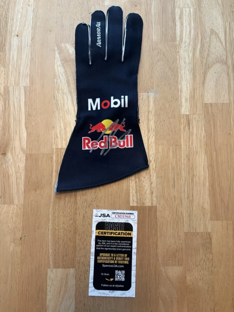 Isack Hadjar Autographed Oracle Red Bull Racing Race Glove Formula 1 F1 JSA COA