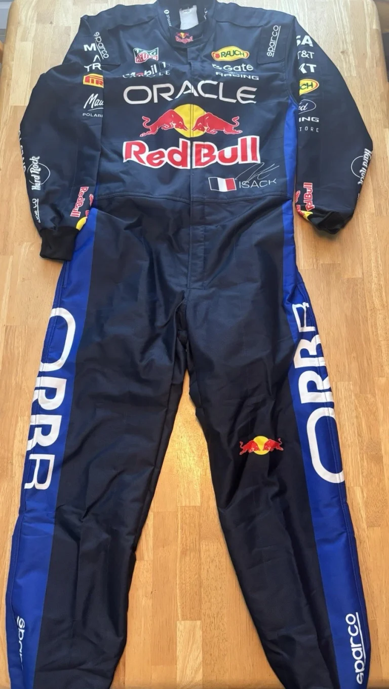 Isack Hadjar Signed Autographed Race Suit 2026 Season. Red Bull. Jsa Coa
