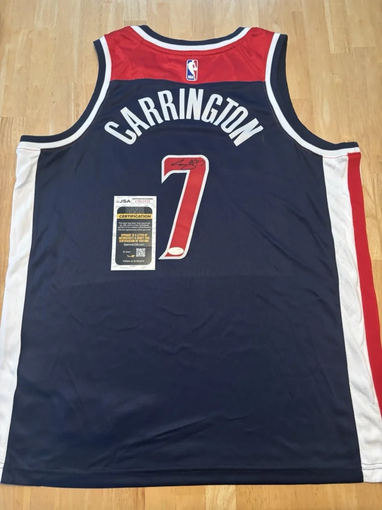 Bub Carrington Signed Autographed Washington Wizards Jersey JSA COA