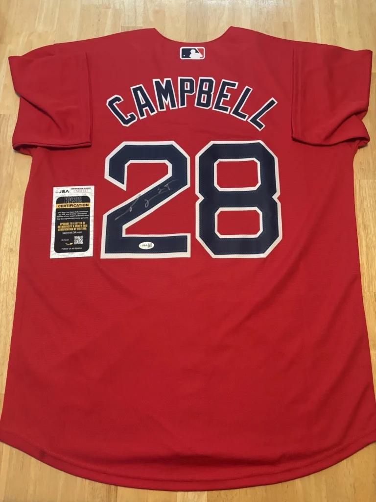 Kristian Campbell Boston Red Sox Autographed Signed Jersey Jsa