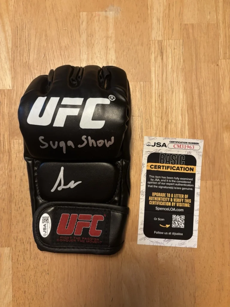Suga Sean O'Malley Signed Autographed Inscribed UFC Glove UFC Champ JSA Coa