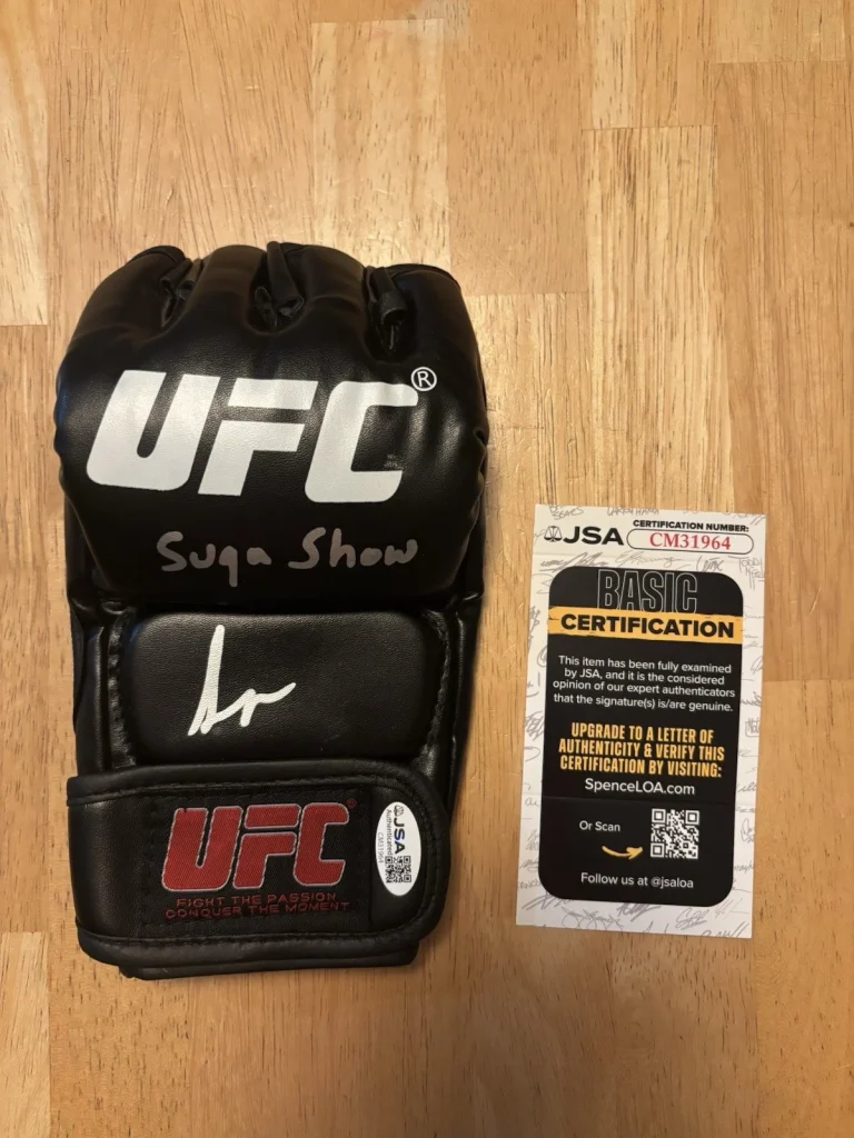 Suga Sean O'Malley Signed Autographed Inscribed UFC Glove UFC Champ JSA Coa