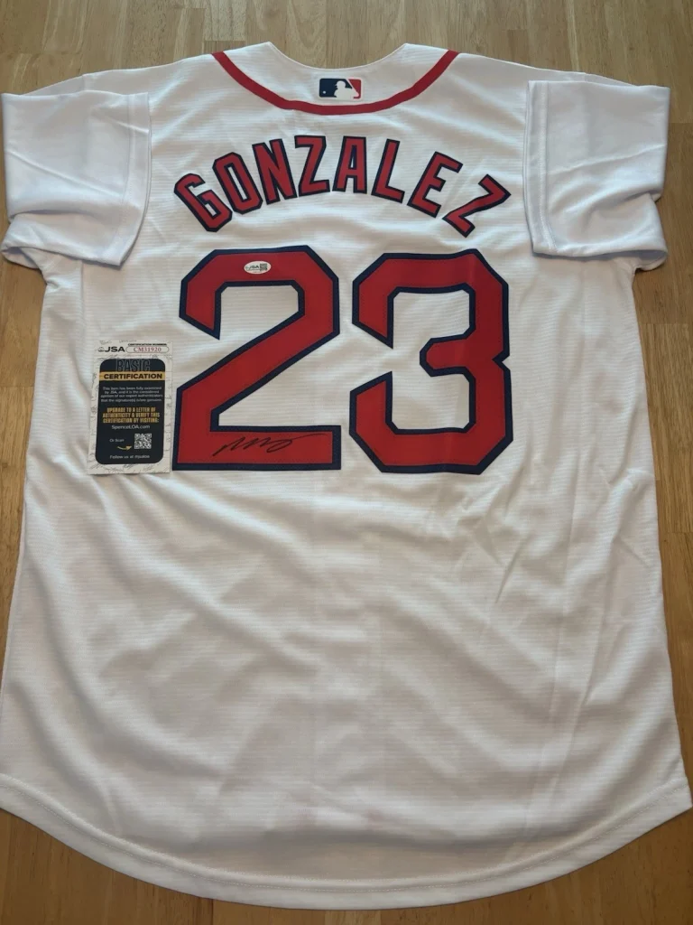 Romy Gonzalez Signed Autographed Boston Redsox Jersey. JSA Coa
