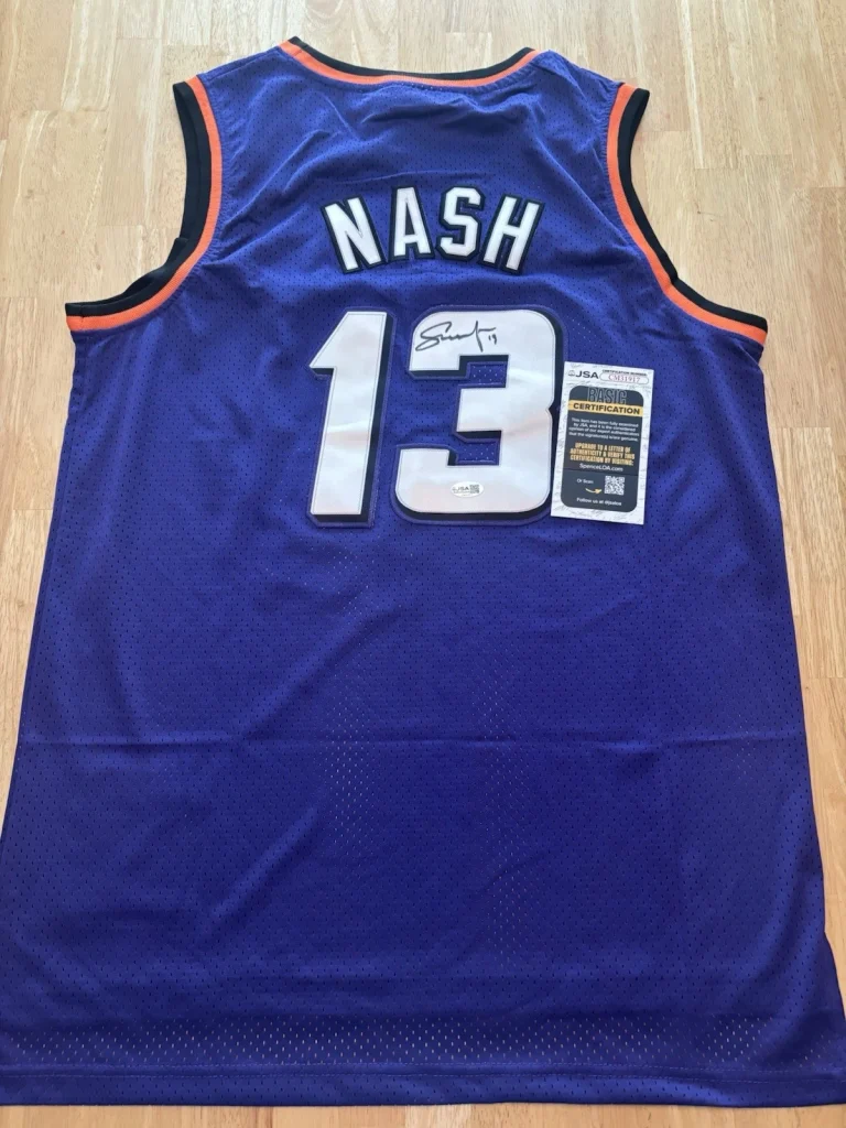 Steve Nash Signed Autographed Phoenix Suns Jersey  JSA Coa