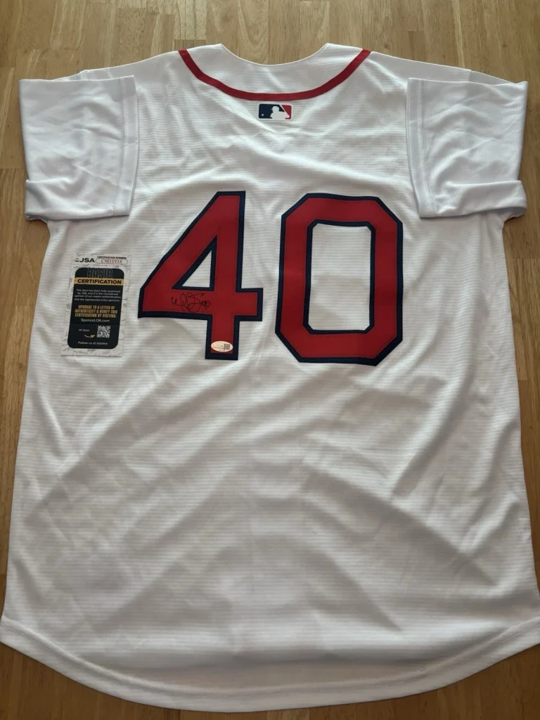 Willson Contreras Signed Autographed Boston Redsox Jersey. JSA Coa
