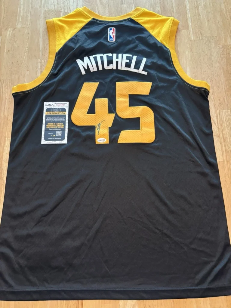 Donovan Mitchell Utah Jazz Autographed Signed  Jersey JSA Certified