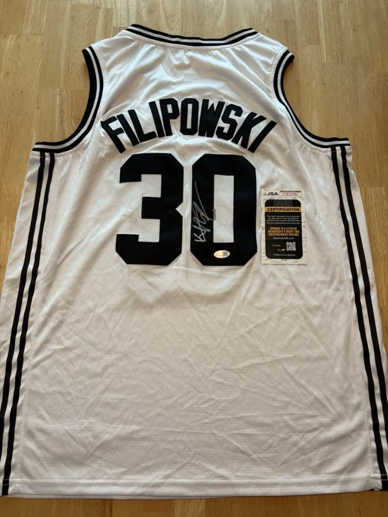 KYLE FILIPOWSKI Signed Autographed Duke Blue Devils Jersey. Jsa Coa