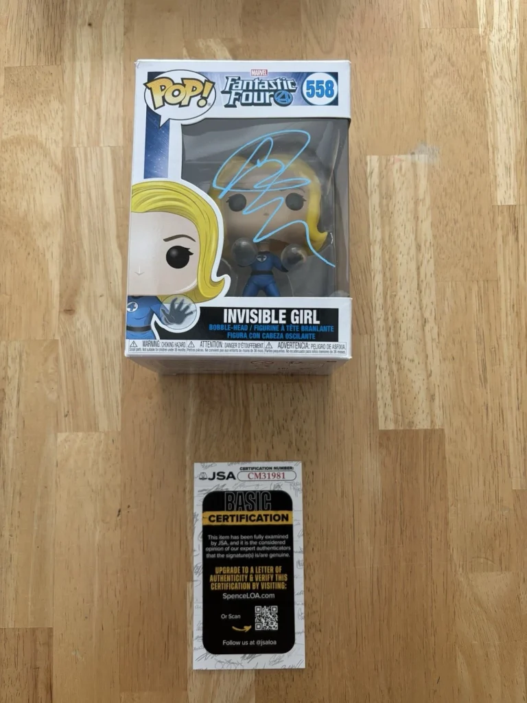 Jessica Alba Signed Autographed Funko Pop Invisible Girl Fantastic Four JSA COA