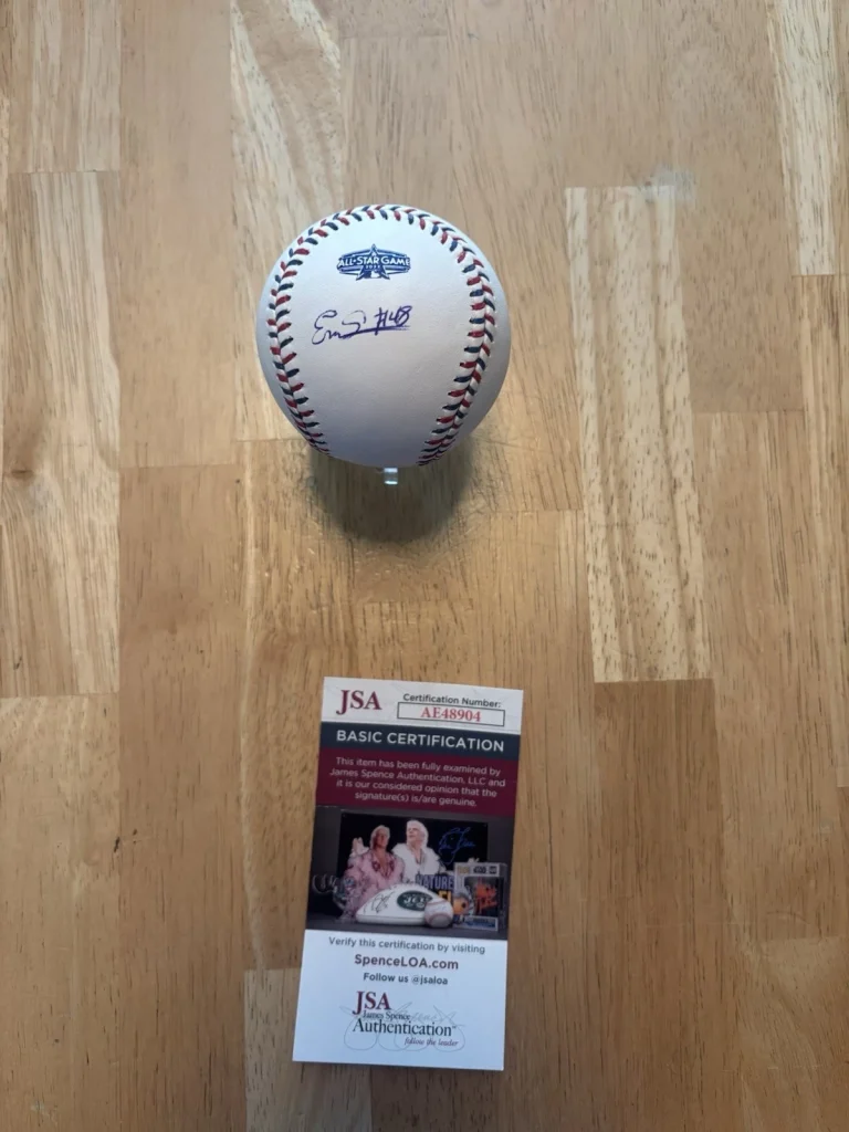 Emmanuel Clase Signed 2022 All Star Game Baseball Autographed Guardians JSA COA
