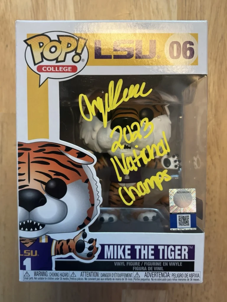 Angel Reese Signed Autographed Inscribed LSU #06 Mike the Tiger Funko . Tristar