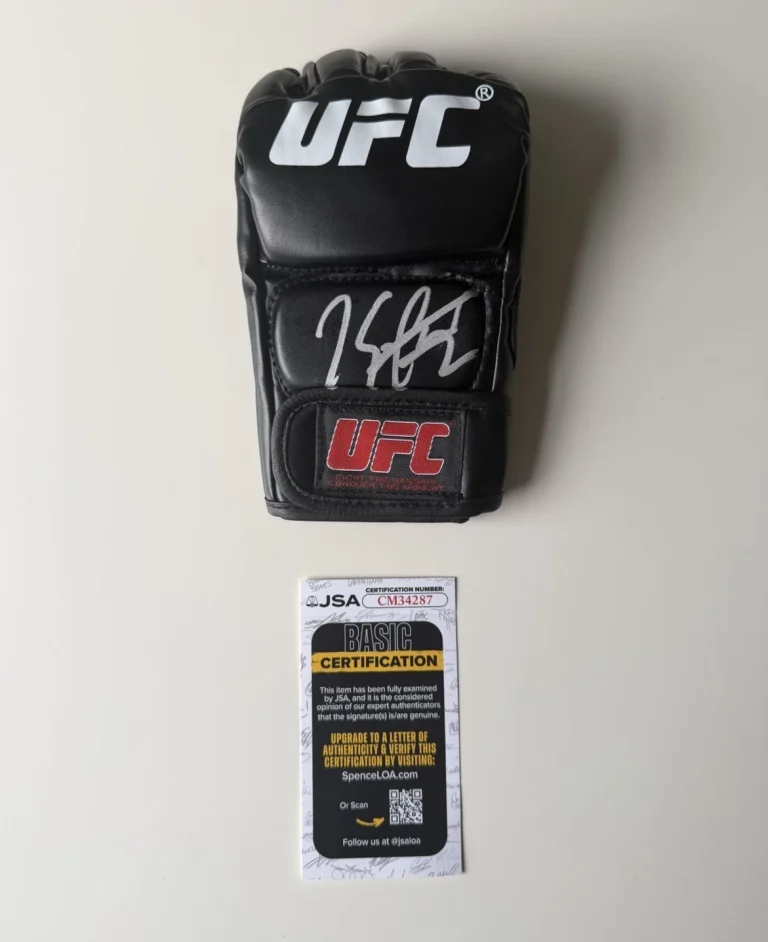 Kamaru Usman Autographed UFC Glove MMA Fighter JSA COA