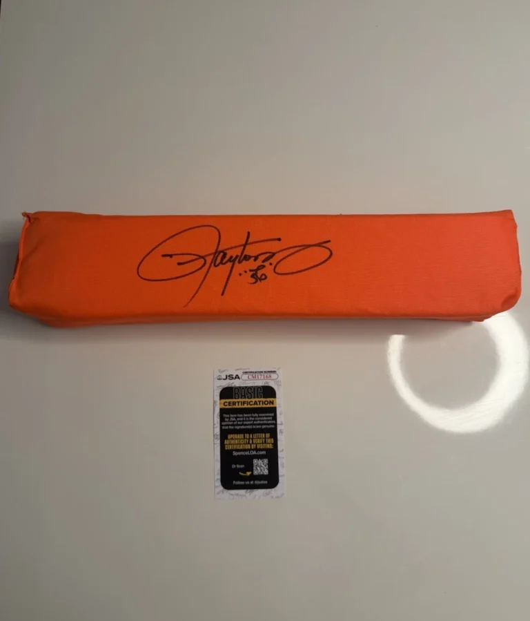 Lawrence Taylor New York Giants Autographed Pylon NFL Star Rare JSA COA