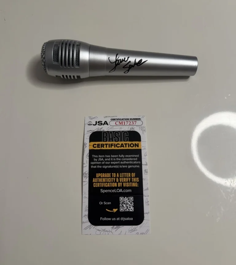 Laura Sanko Autographed Microphone UFC Announcer MMA Model JSA COA