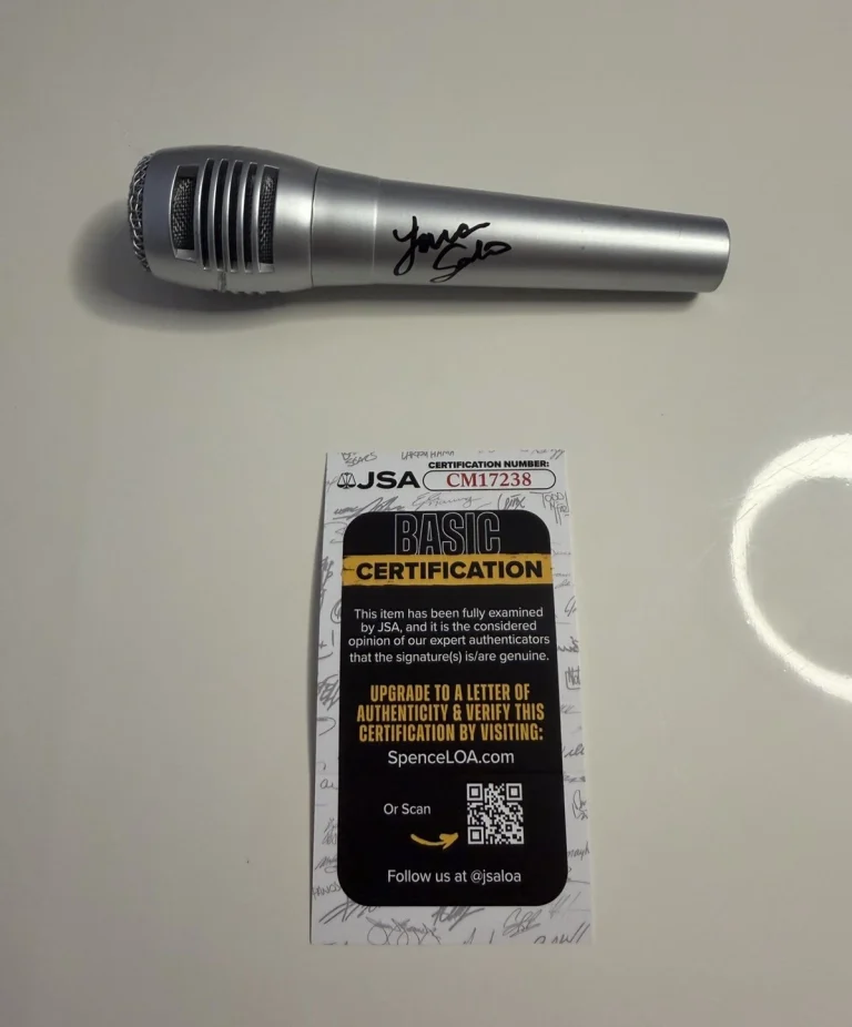 Laura Sanko Autographed Microphone UFC Announcer MMA Model JSA COA