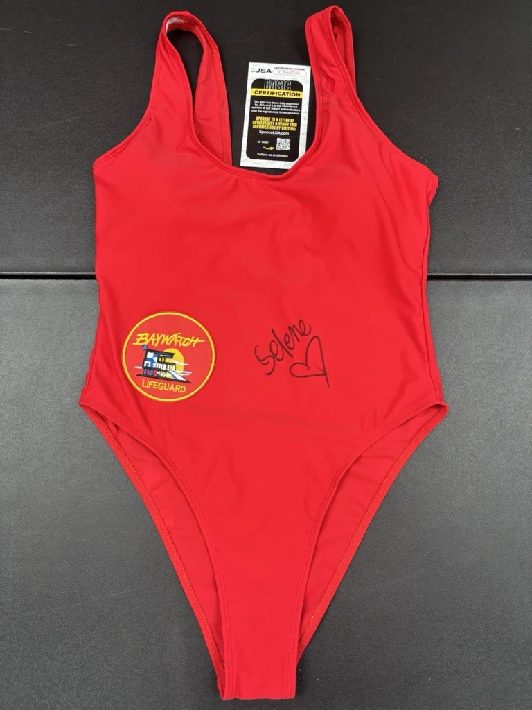 Brooks Nader Signed Autographed Inscribed Baywatch Swimsuit Selene. JSA Coa