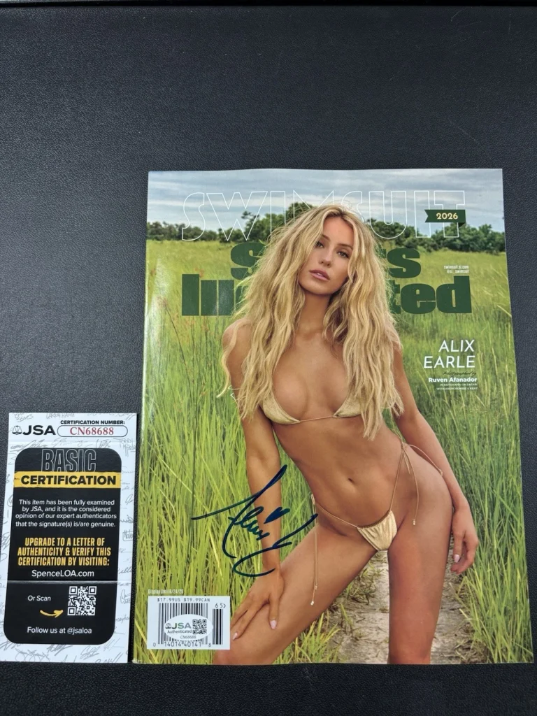 ALIX EARLE SIGNED SPORTS ILLUSTRATED Swimsuit MAGAZINE 2026. New! Jsa Coa
