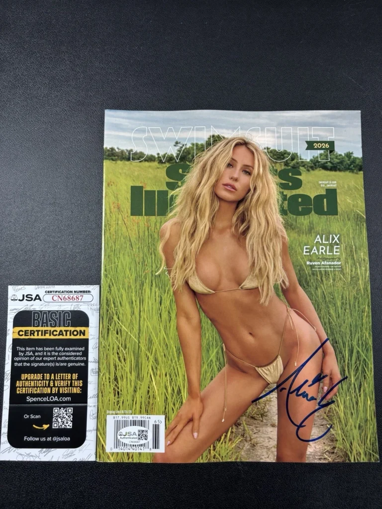 ALIX EARLE SIGNED SPORTS ILLUSTRATED Swimsuit MAGAZINE 2026. New! Jsa Coa