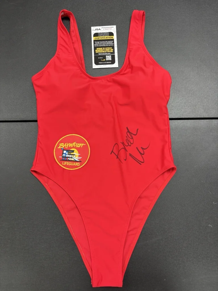 Brooks Nader Signed Autographed Baywatch Swimsuit Selene. JSA Coa