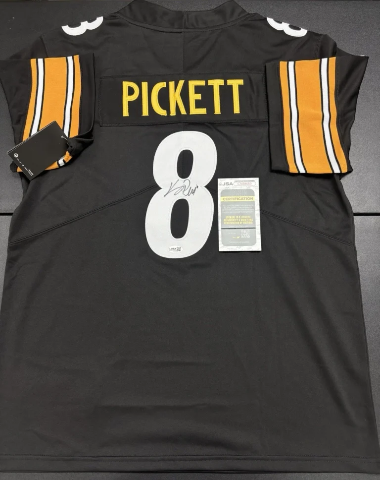 Kenny Pickett Signed Autographed Pittsburgh Steelers Jersey. JSA Coa