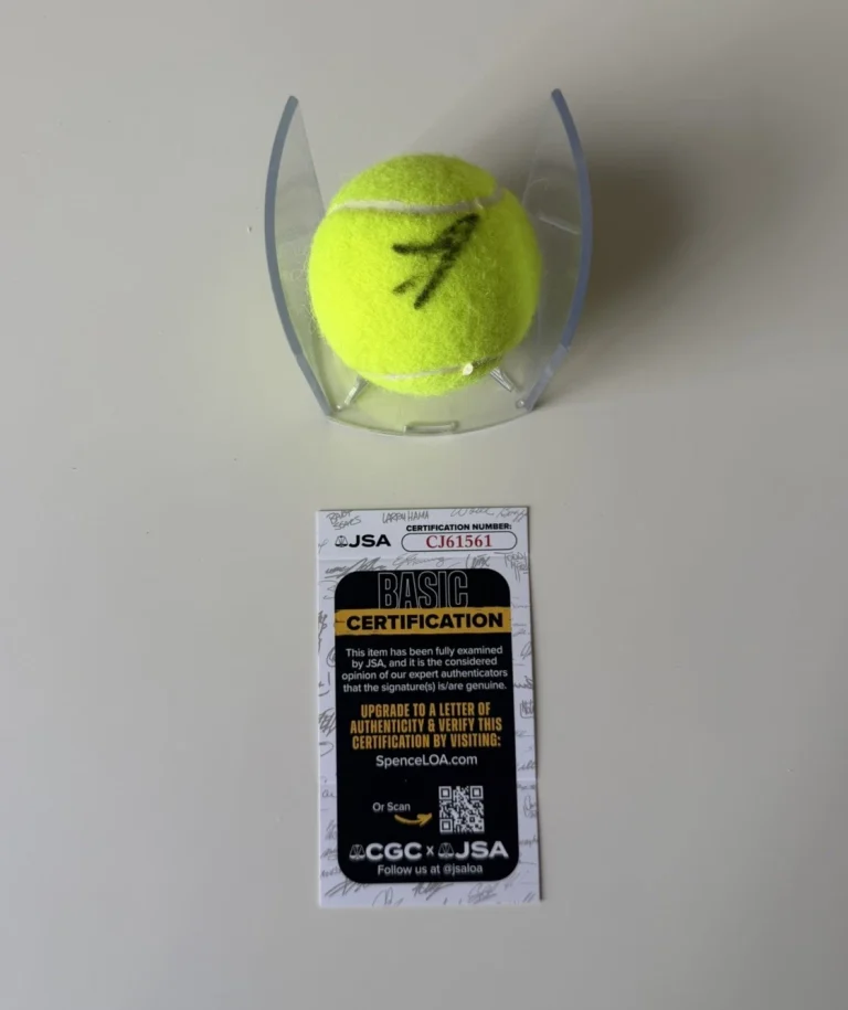 Jannik Sinner Autographed Penn Tennis Ball Star JSA COA