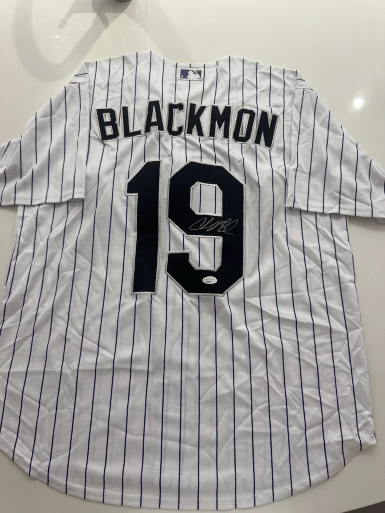 Charlie Blackmon Colorado Rockies Signed Autographed Jersey JSA COA