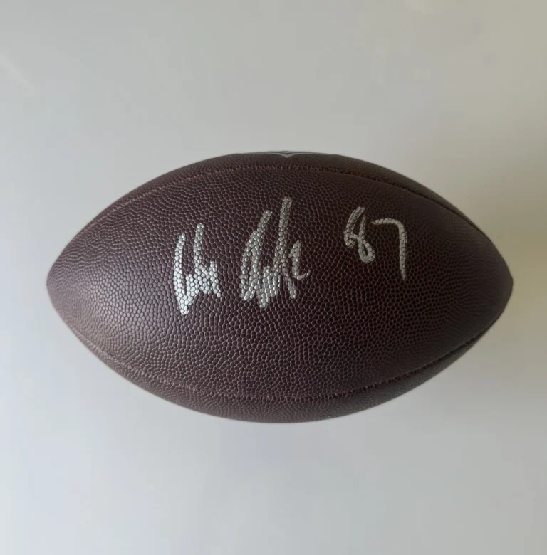 Rob Gronkowski Patriots Buccaneers Autographed Wilson NFL Football Beckett