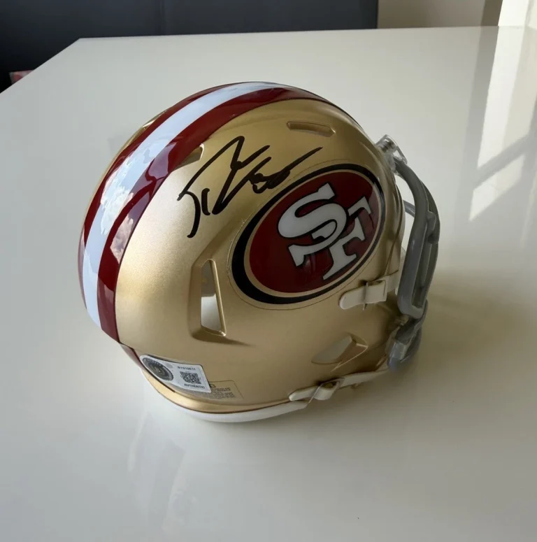 George Kittle San Francisco 49ers Autographed Mini Helmet Beckett