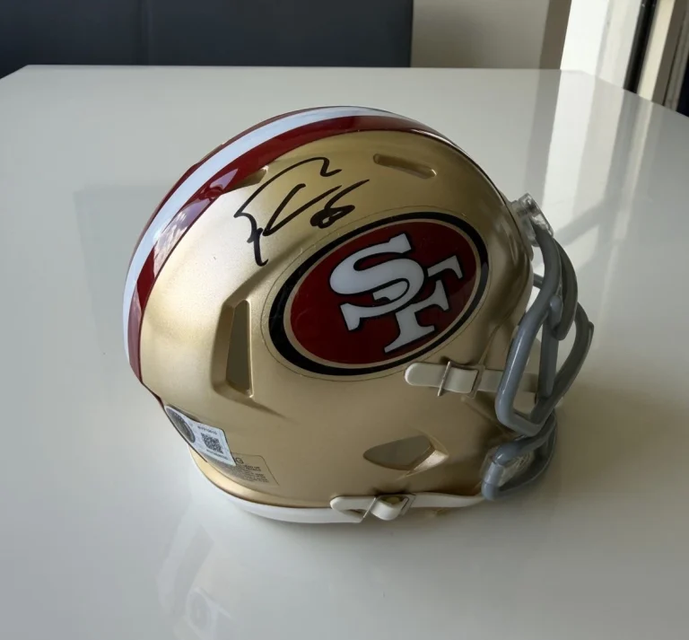 George Kittle San Francisco 49ers Autographed Mini Helmet Beckett