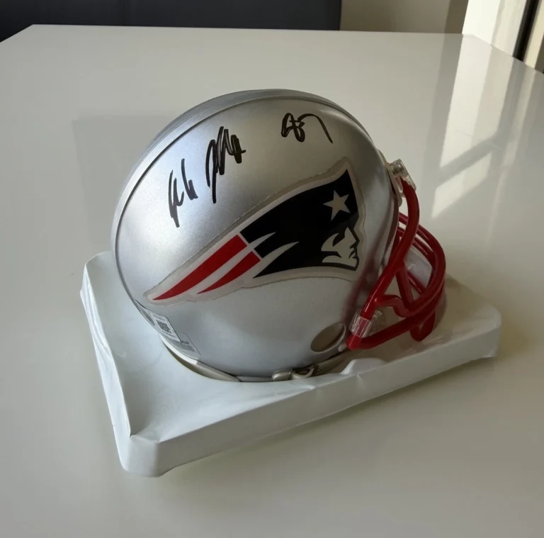 Rob Gronkowski New England Patriots Autographed Mini Helmet Gronk Star Beckett