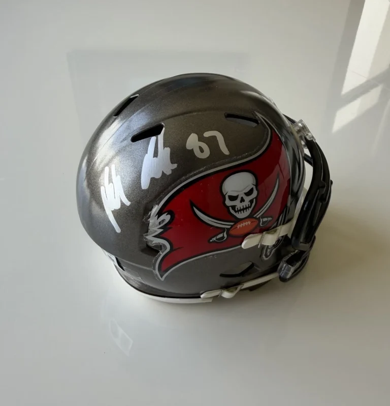 Rob Gronkowski Tampa Bay Buccaneers Autographed Mini Helmet Gronk Star Beckett