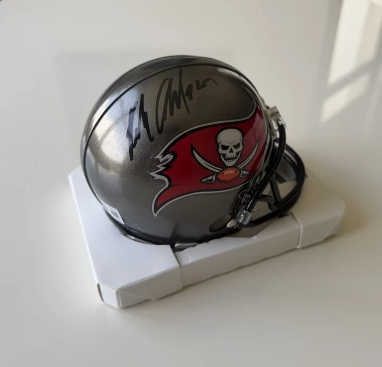 Rob Gronkowski Tampa Bay Buccaneers Autographed Mini Helmet Gronk Star Beckett