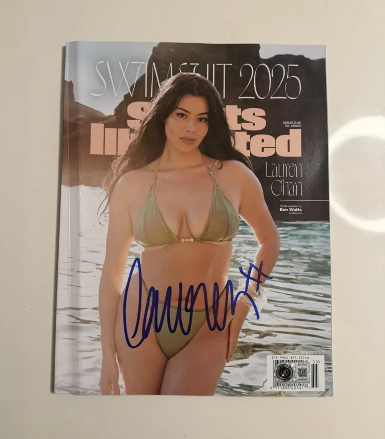 Lauren Chan Model Autographed 2025 Sports Illustrated Swimsuit Magazine Beckett