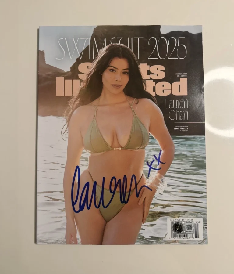 Lauren Chan Model Autographed 2025 Sports Illustrated Swimsuit Magazine Beckett