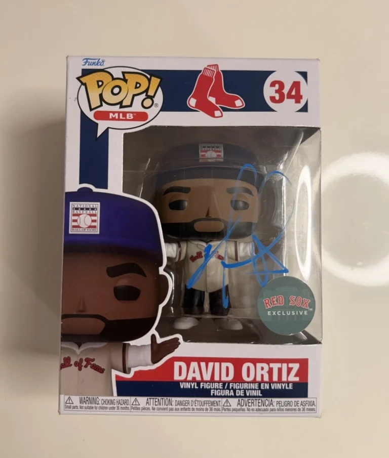 David Ortiz Boston Red Sox Autographed Funko Pop HOF Star Beckett