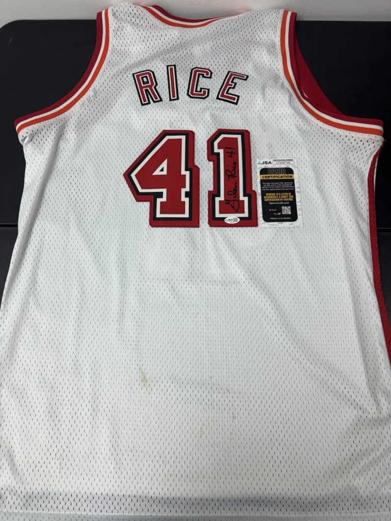 Glen Rice Signed Autographed Miami Heat Authentic Jersey. JSA Coa. READ