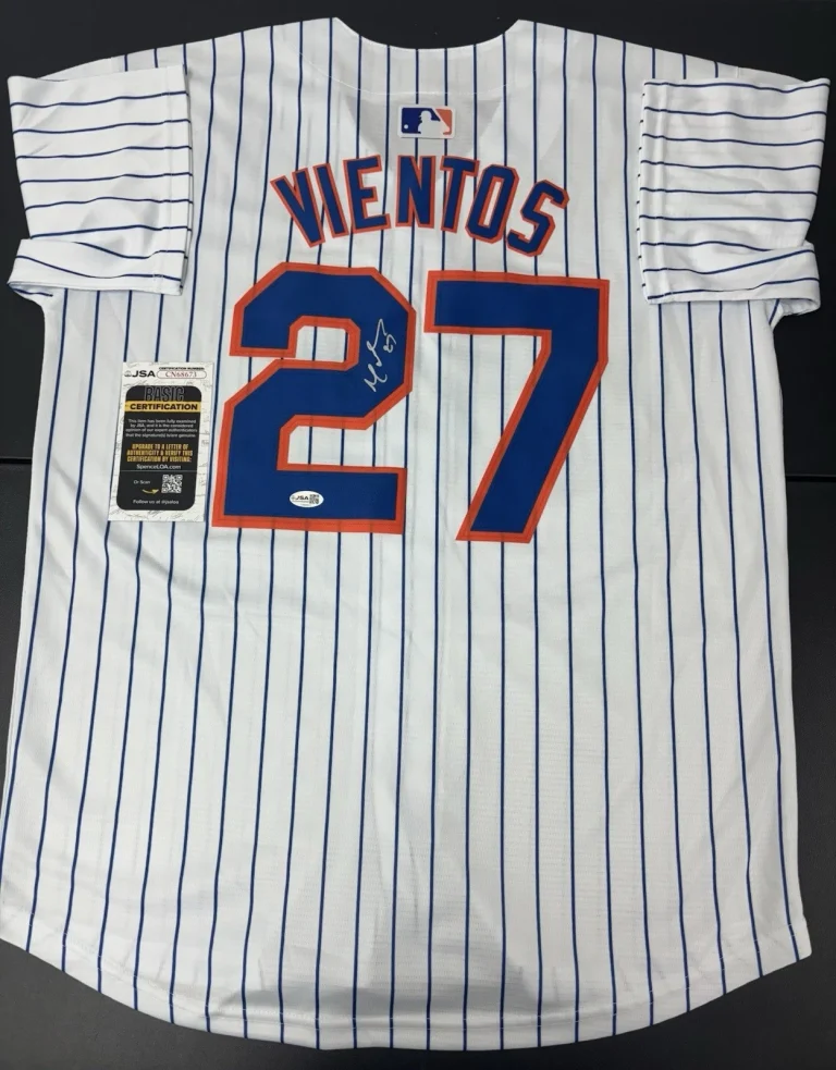 Mark Vientos New York Mets Signed Autographed Jersey. Jsa Coa