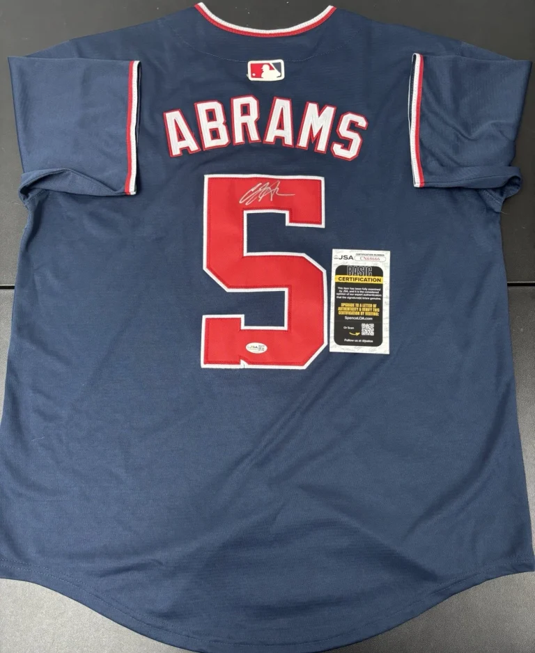 CJ Abrams Washington Nationals Signed Autographed Jersey JSA COA