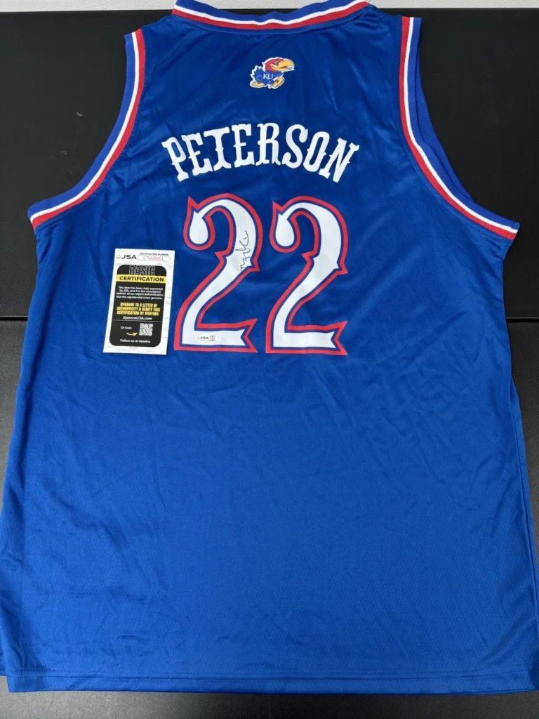 Darryn Peterson Signed Autographed Kansas Jayhawks Jersey #22 ~ JSA COA