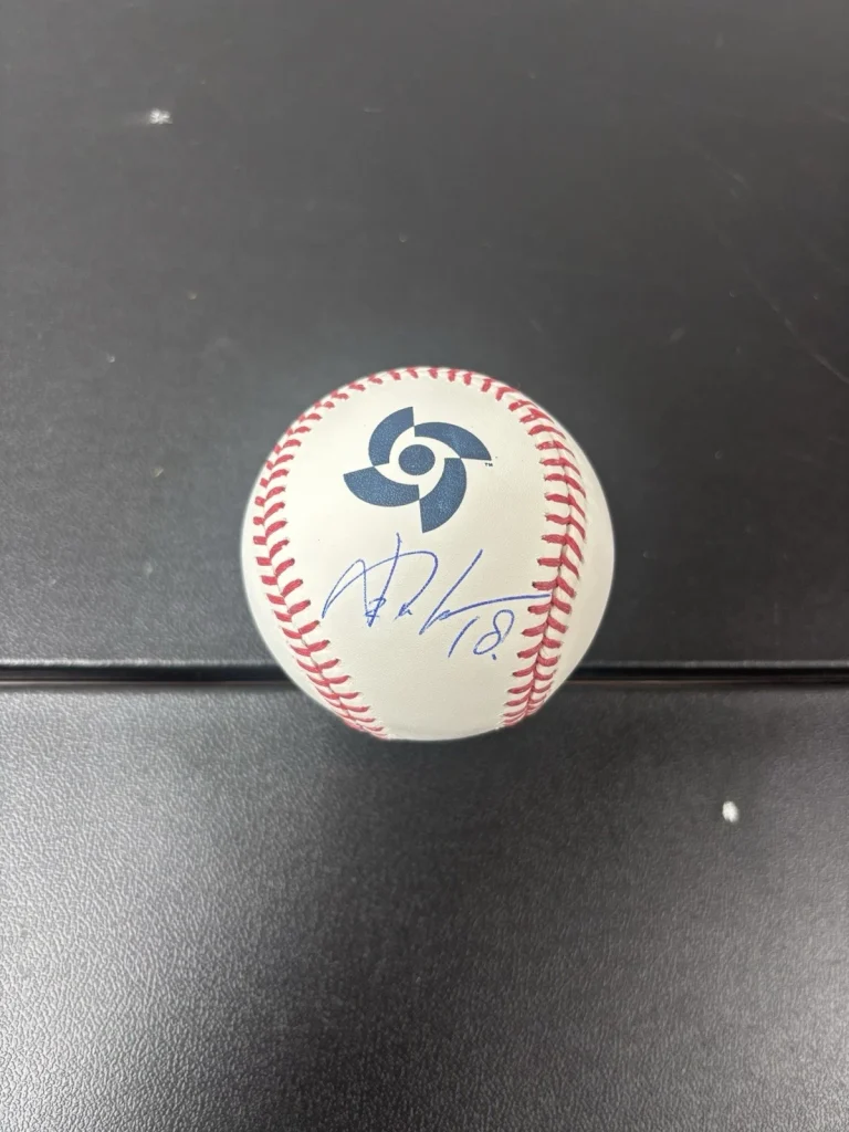 Yoshinobu Yamamoto Signed Autographed 2023 WBC Baseball. Fanatics COA. Dodgers