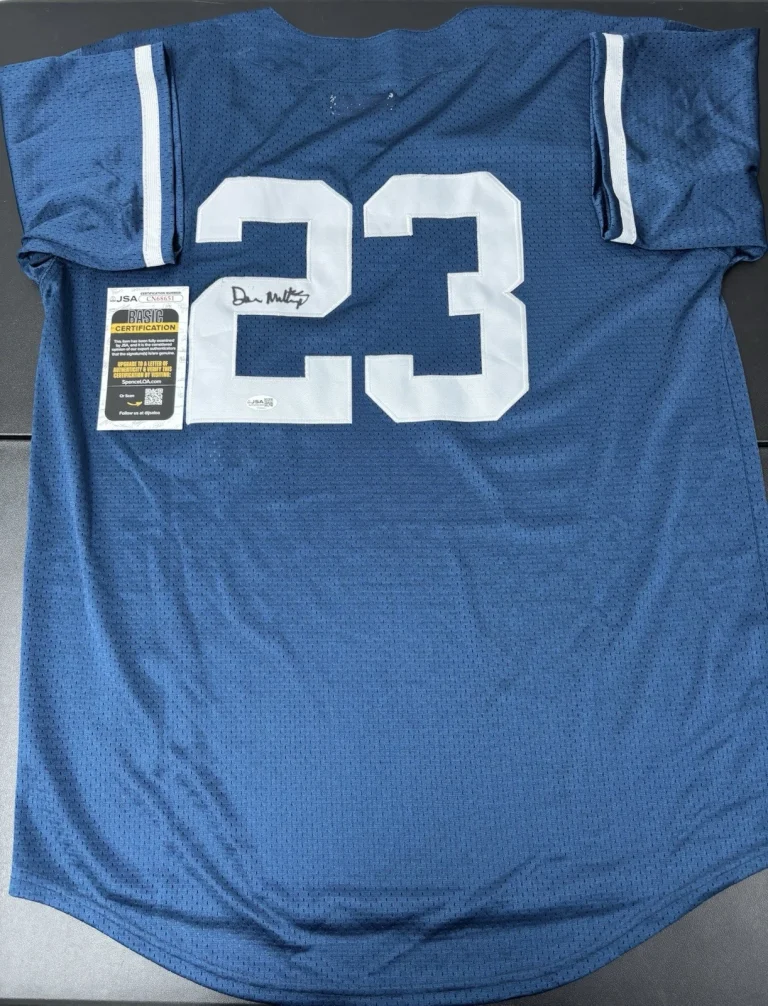 Don Mattingly Signed Autographed Jersey Mitchell & Ness New York Yankees. JSA