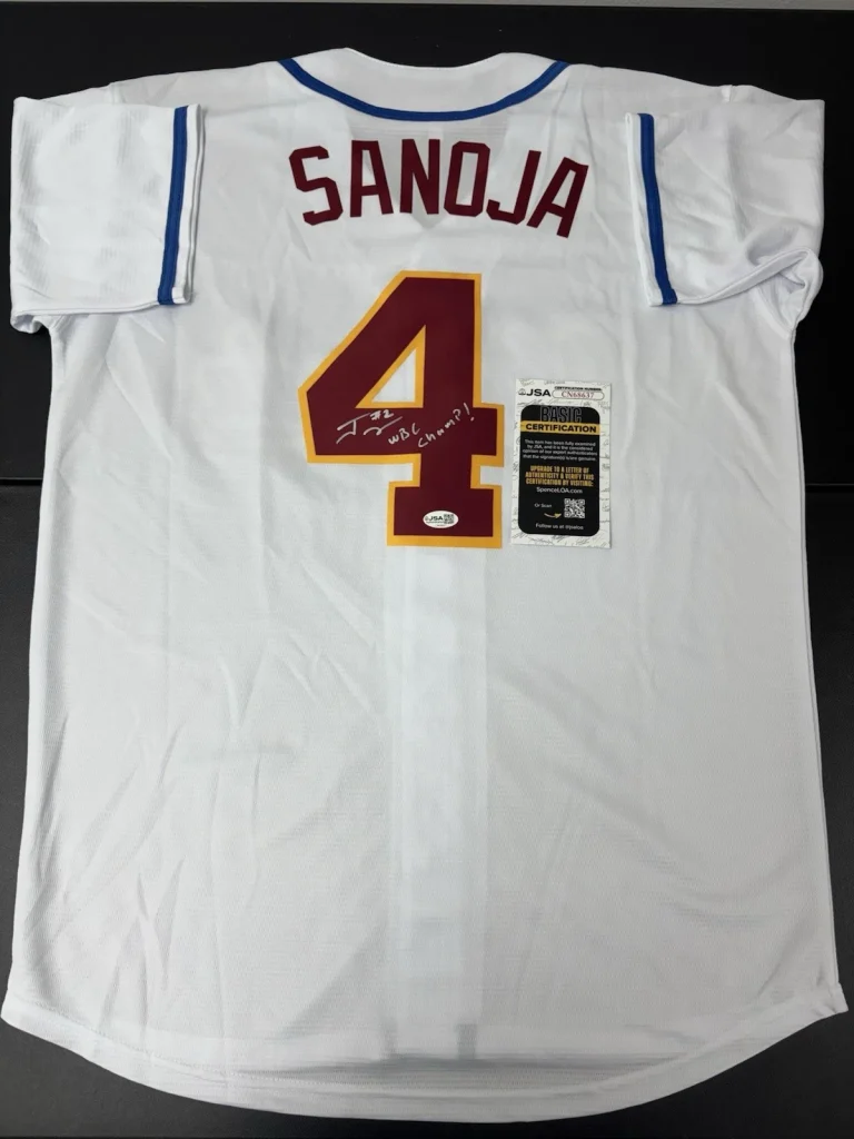 Javier Sanoja Signed Autographed 2026 WBC Venezuela Jersey ‘26 Champs. JSA