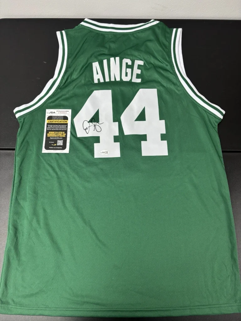 Danny Ainge Boston Celtics Autographed Signed Jersey. JSA Coa