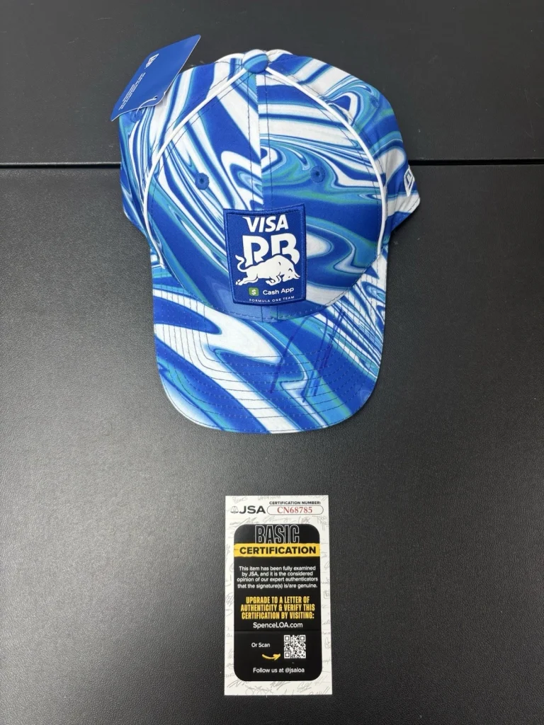Arvid Lindblad Autographed Authentic  Visa Cash App Racing Bulls F1 Hat JSA