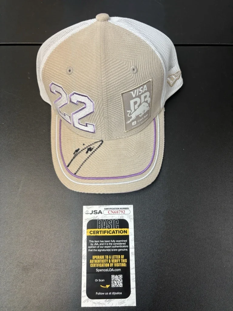 Yuki Tsunoda Signed Autographed Hat Visa Cash App Racing Bulls F1 JSA 1 COA